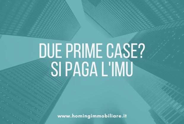 Pagamento IMU prima casa coniugi